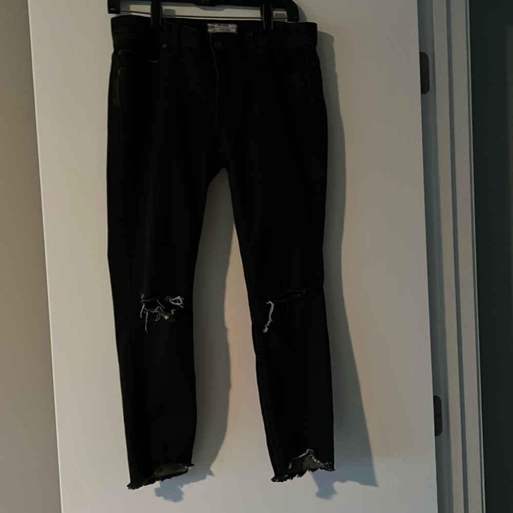Free People black ripped jeans